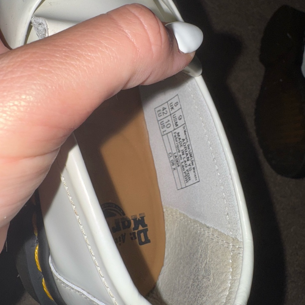 Dr. Martens White Leather Tassel Loafers - Picture 5 of 5